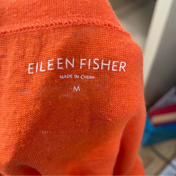 Eileen Fisher Organic Linen Asymmetrical Hem Top - Picture 5 of 5